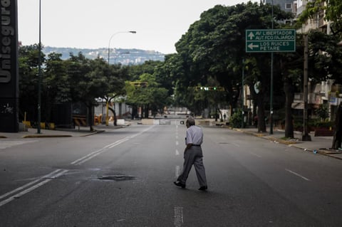 Las calles lucieron prácticamente vacías.