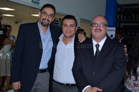 27072017 EN RECIENTE EVENTO.  Erick, Daniel y Sergio.