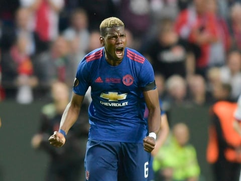 Paul Pogba, del Juventus de Turín al Manchester United, en agosto de 2016, por una cantidad de unos 117 millones.