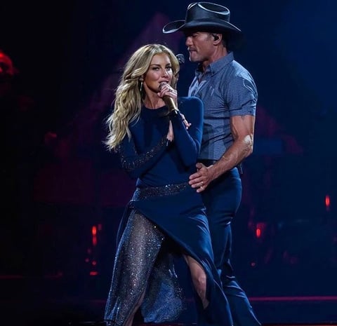 17. Tim McGraw / Faith Hill: 1.158.187 dólares; 87,65 dólares.