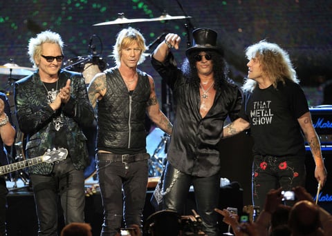 3. Guns N' Roses: 6.229.677 dólares, 101,95 dólares.
