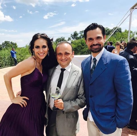 El enlace nupcial también fue motivo de reencuentro entre colegas actores.
