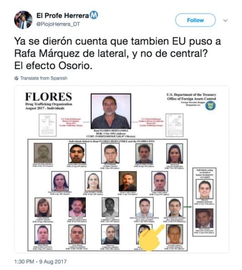 Caso de Rafa Márquez despierta los memes