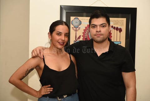 18082017 Jessie Malone y Rubén Lujan.