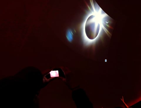 El eclipse total de sol causó gran expectativa.