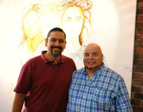 02092017 ASISTEN A EXPO.  Julio Correa y Miguel Espino.