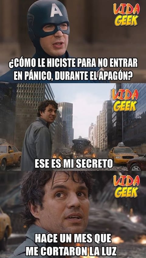 Los memes no respetan ni al apagón