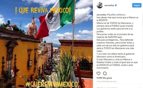 Aarón Díaz pidió respeto para el país.
