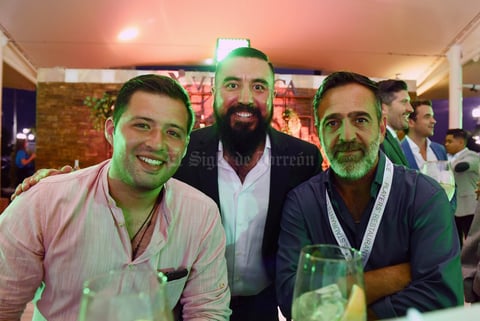 Bernardo Correa, Javier Nava y Tony Jiménez