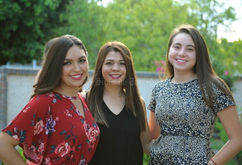 Griselda González, Ashley Fernández y Mónica Salazar