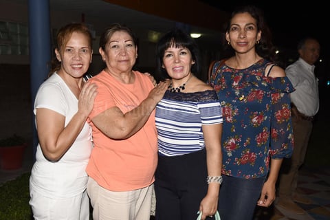 30092017 Ana María Carrillo, María Dolores Mendoza, Norma Estrada y Alma Rocío.