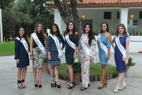 Siete bellas aspirantes, buscan ser la reina del Club Campestre de Durango en su LXIII Aniversario.