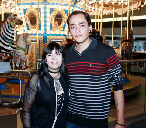 Diana y Estefan.