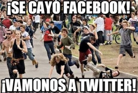 Facebook se cae... ¡pero los memes no!