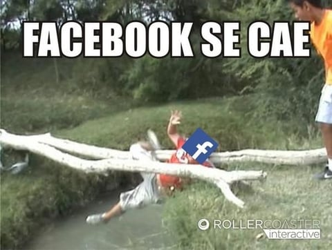 Facebook se cae... ¡pero los memes no!