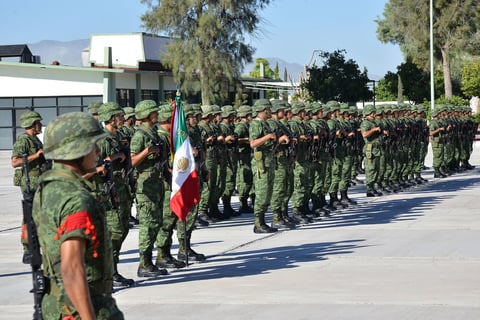 También estuvieron presentes miembros que conforman el 33 Batallón.