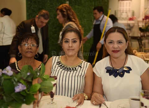 Concepción Carrillo, Miriam Lamas y Nancy de Villarreal.