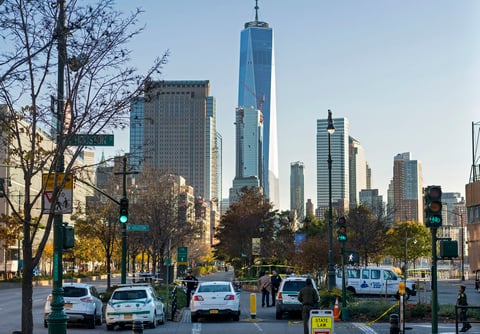 El acto se registró cerca del antiguo World Trade Center del 9-11.