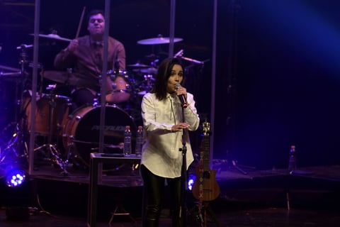"En verdad que esta noche se me hizo un nudo en la garganta al cantarla", dijo Melissa cuando interpretó Se que te vas.