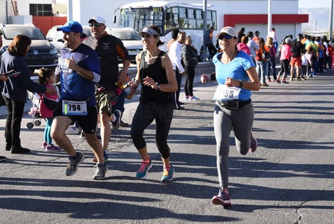 Todos salieron a correr este domingo.