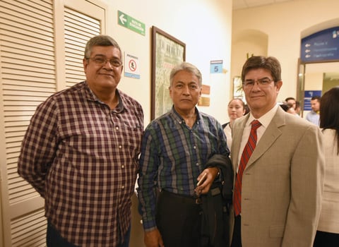 18112017 EN RECIENTE EVENTO.  Felipe, Sergio y Jesús.