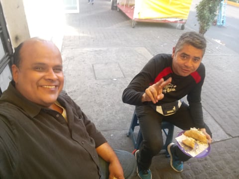 30112017 Alejandro González y Jorge de visita en la Ciudad de México.