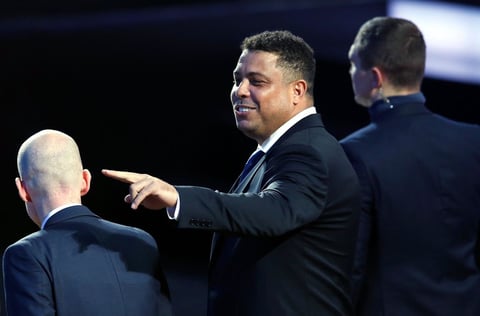 El exjugador brasileño Ronaldo Nazario también estuvo presente.