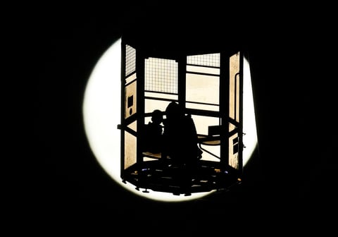 Japoneses vieron así la luna desde Tokio.