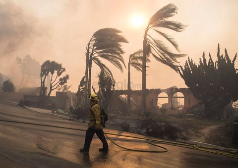 Los incendios no son comunes en diciembre.