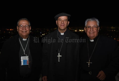 06122017 Juan Guillermo López, Obispo de Cuauhtémoc, Chihuahua; Constantino Miranda, Obispo de Chihuahua, y Marcelino Hernández, Obispo de Colima.