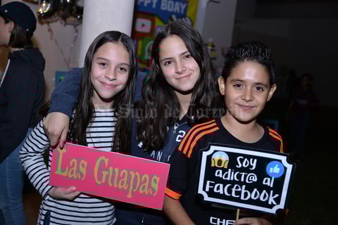 06122017 EN UNA FIESTA.  Camila, María Bárbara y Alberto.