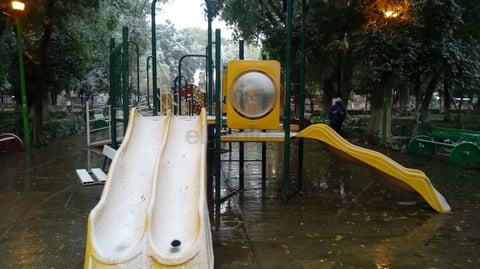 La nieve cubrió de blanco distintos puntos de La Laguna.