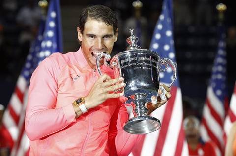 11 de septiembre. Tenis | Rafael Nadal culminó una temporada de admirable resurgimiento con una gran exhibición frente a Kevin Anderson y conquistó  su tercer título en el Abierto de Estados Unidos.