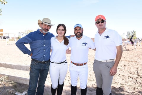 Jesús y Natalia Lugo, Luis Galindo y Rubén González