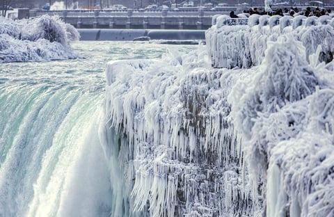 Fue con una temperatura mínima de -14ºC y humedad del 75% lo que propició el escenario.
