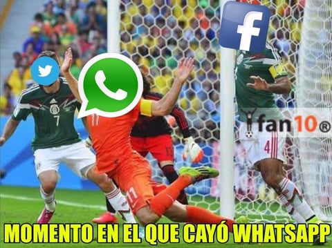 Caída de Whatsapp desata los memes
