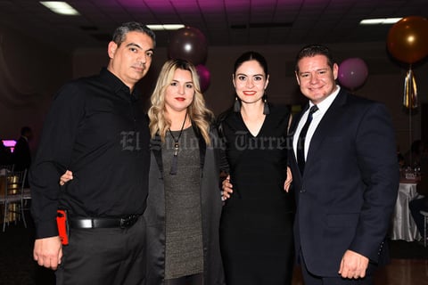 05012018 Samir Jaidar, Nancy Rodríguez, Leticia Jaidar y Alberto Lucero.