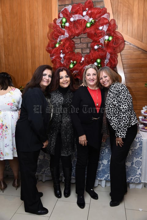 07012018 EN RECIENTE EVENTO SOCIAL.  Hortencia, Doris, Gerardina y Mayra.