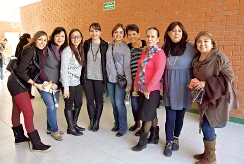 09012018 CONTENTAS.  Malena, Paty, Lupita, Marcela, Gladis, Ruth, Luli, Victoria y Karla.