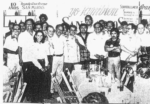 14012018 Gustavo Torres (f), PÃ©rez Pulido, Vega MÃ¡ynez (f), Ãngel Cervantes (f) y Antonio Lozoya, entre otros, en su tradicional festejo anual.