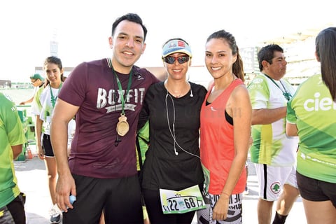 14012018 CORREDORES.  Toño, Alma y Nidia.