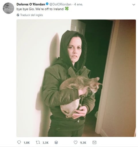 La ultima foto que compartió Dolores en su cuenta de Twitter.