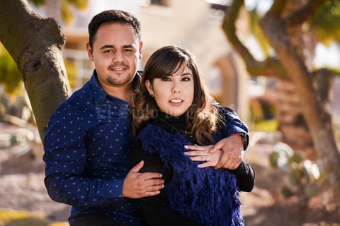28012018 EN PAREJA.  José Manuel Mena y Diana Karina de la Rosa.