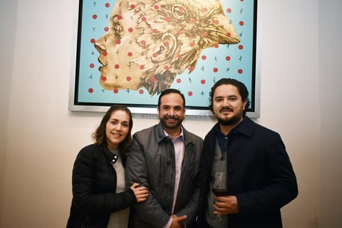 Marcela, Eduardo y Román