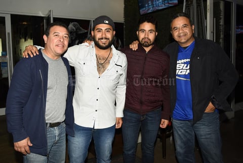 12022018 José Ángel Ávalos, Hugo Carrillo jr., Miguel Carrillo y Hugo Carrillo.