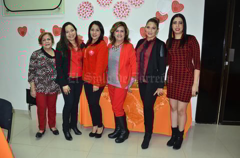 17022018 COMITé DE DAMAS.  María Luisa, Gris, Cibeles, Patricia, Margarita y Brenda.