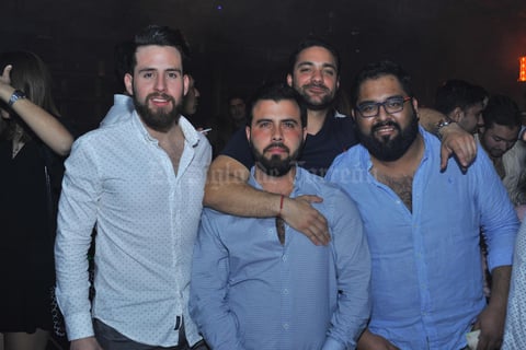 21022018 AMIGOS.  Rogelio, Luis Fernando, Charly y Julio.