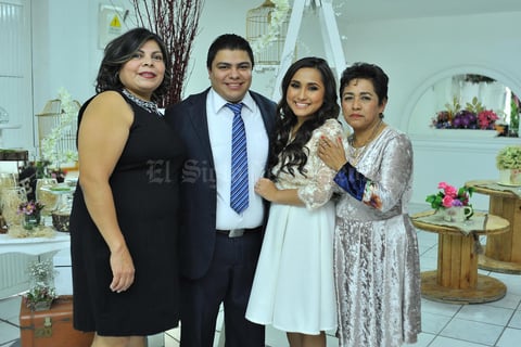 24022018 Luisa María con Jesús Manuel, María Esther Sánchez Campos y María Olivia Aldana Marmolejo.