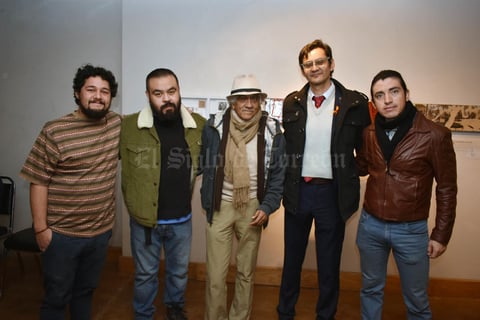 25022018 EN EXPO.  Andrés, Alfredo, Fernando, Elías y Esly.