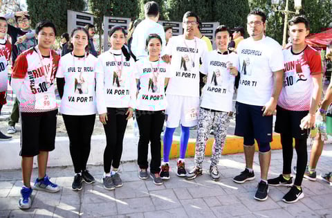 25022018 EVENTO DEPORTIVO.  Amigos corrieron por una buena causa.
